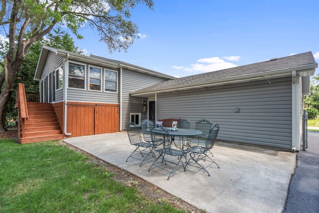 3850 Seaview Dr, Hanover Park, IL 60133 - view of patio with stairway