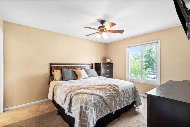 3850 Seaview Dr, Hanover Park, IL 60133 - bedroom featuring light colored carpet and a ceiling fan