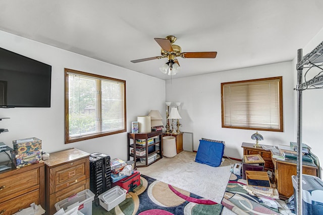 324 E 173rd Pl, South Holland, IL 60473 - carpeted bedroom featuring a ceiling fan