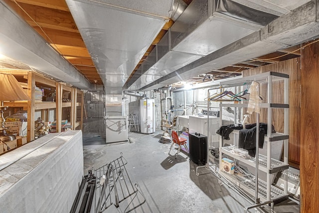324 E 173rd Pl, South Holland, IL 60473 - unfinished basement with gas water heater and heating unit