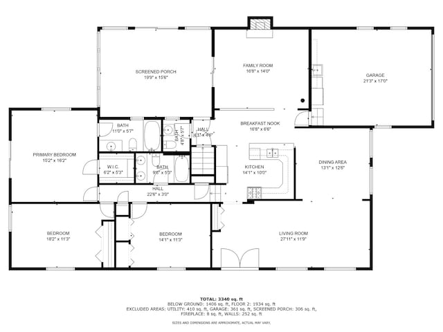 324 E 173rd Pl, South Holland, IL 60473 - view of floor plan / room layout