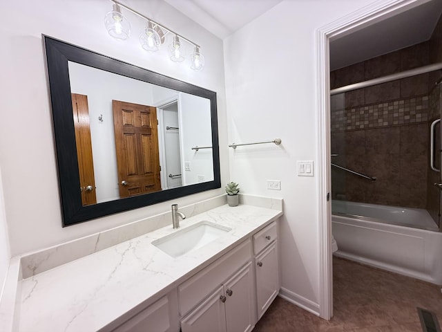6412 Redbird Ln, Crystal Lake, IL 60012 - full bath featuring vanity and combined bath / shower with glass door