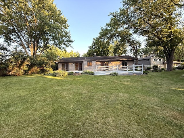 6412 Redbird Ln, Crystal Lake, IL 60012 - back of property with a lawn