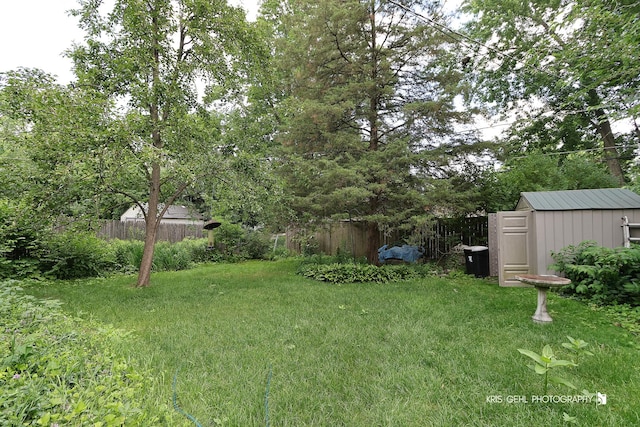 1247 Cavell Ave, Highland Park, IL 60035 - view of yard with a shed
