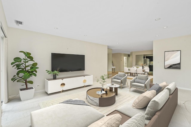 3100 Lexington Ln Unit 203, Glenview, IL 60026 - living room with baseboards and recessed lighting