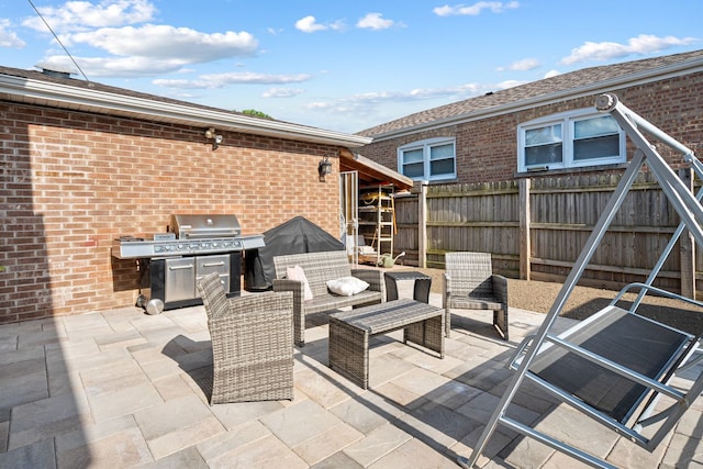 7726 S Moody Ave, Burbank, IL 60459 - view of patio featuring grilling area