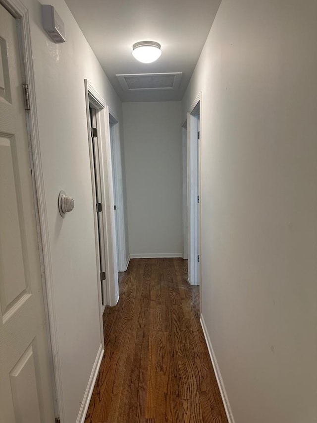 16341 Justine St, Markham, IL 60428 - corridor featuring wood finished floors and attic access