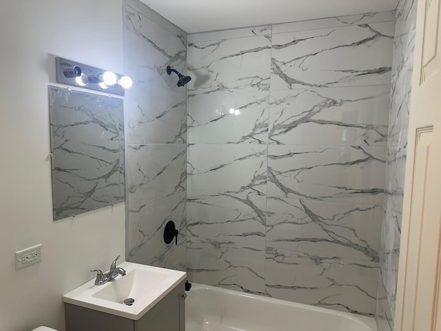 16341 Justine St, Markham, IL 60428 - full bath with vanity and washtub / shower combination