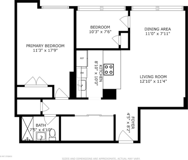 1455 N Sandburg Ter Unit 2606, Chicago, IL 60610 - view of floor plan / room layout