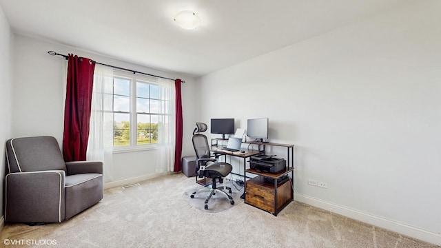 17958 Fountain Cir, Orland Park, IL 60467 - home office featuring carpet flooring and baseboards