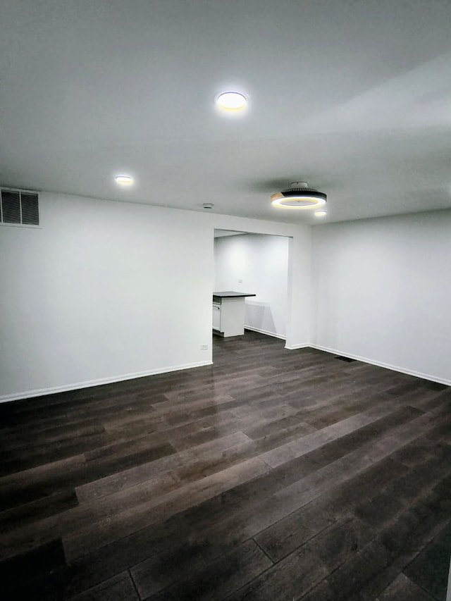 3206 W Lydia Ave, Robbins, IL 60472 - finished below grade area with dark wood finished floors and recessed lighting