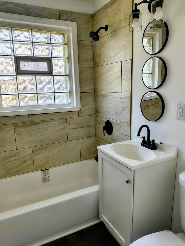 3206 W Lydia Ave, Robbins, IL 60472 - bathroom with vanity and shower / washtub combination