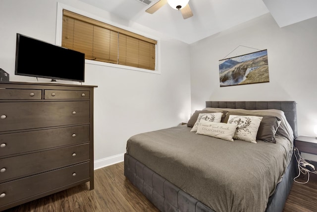 1428 W Lexington St Unit 1, Chicago, IL 60607 - bedroom featuring dark wood-type flooring and ceiling fan