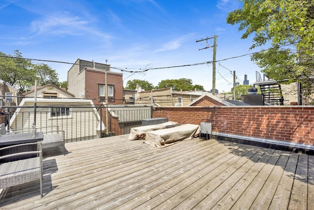 1428 W Lexington St Unit 1, Chicago, IL 60607 - view of wooden terrace