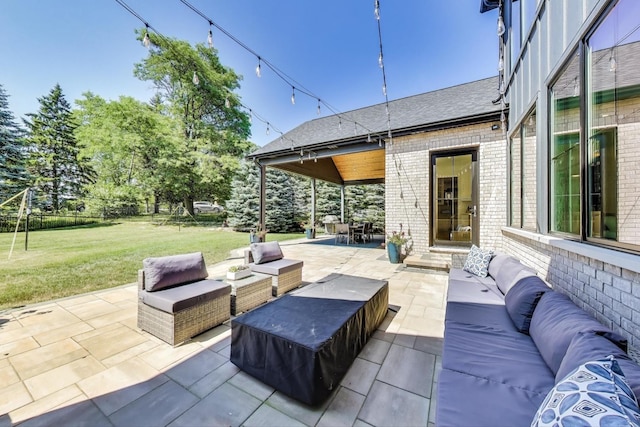 16226 Syd Creek Dr, Homer Glen, IL 60491 - view of patio / terrace featuring an outdoor hangout area