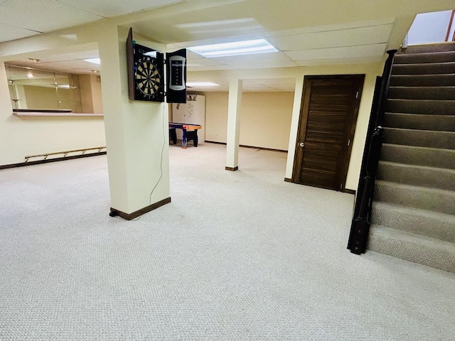 4797 Amber Cir, Hoffman Estates, IL 60192 - finished below grade area featuring carpet floors and stairs