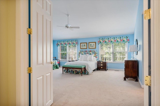 1781 Aberdeen Dr, Glenview, IL 60025 - bedroom featuring carpet flooring, multiple windows, and a ceiling fan
