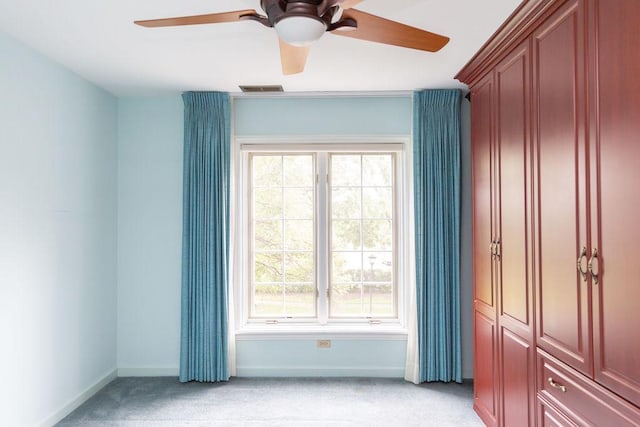 3427 Vollmer Rd Unit 209, Flossmoor, IL 60422 - unfurnished bedroom featuring light colored carpet, multiple windows, and ceiling fan
