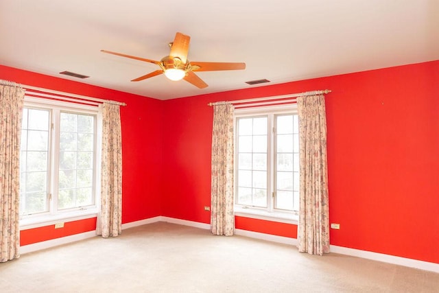 3427 Vollmer Rd Unit 209, Flossmoor, IL 60422 - unfurnished room featuring plenty of natural light, ceiling fan, and carpet