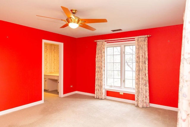 3427 Vollmer Rd Unit 209, Flossmoor, IL 60422 - spare room featuring a ceiling fan and carpet