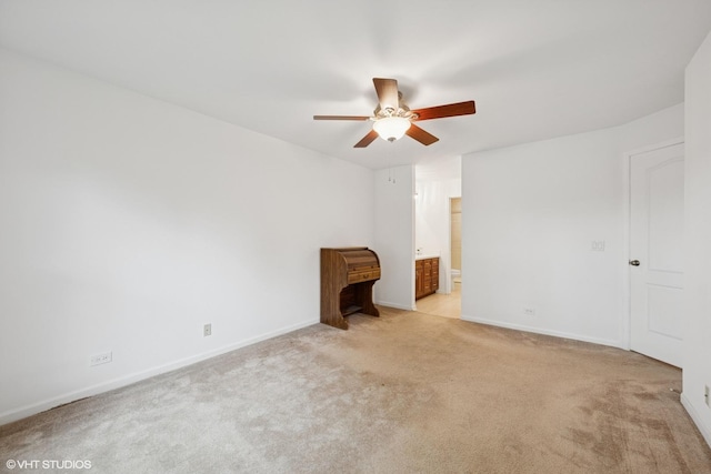 166 Willow Pkwy Unit 166, Buffalo Grove, IL 60089 - spare room with ceiling fan and light colored carpet