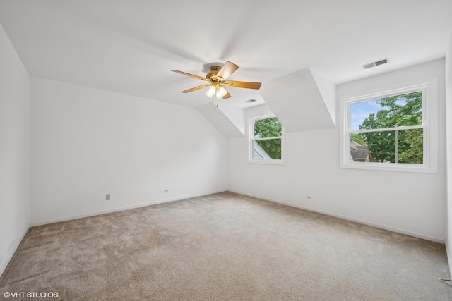 166 Willow Pkwy Unit 166, Buffalo Grove, IL 60089 - bonus room with carpet flooring, ceiling fan, and vaulted ceiling