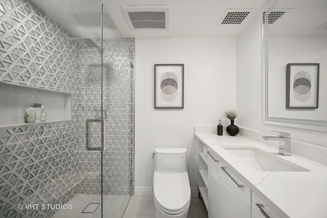 950 N Michigan Ave Unit 4904, Chicago, IL 60611 - bathroom featuring vanity and a shower stall