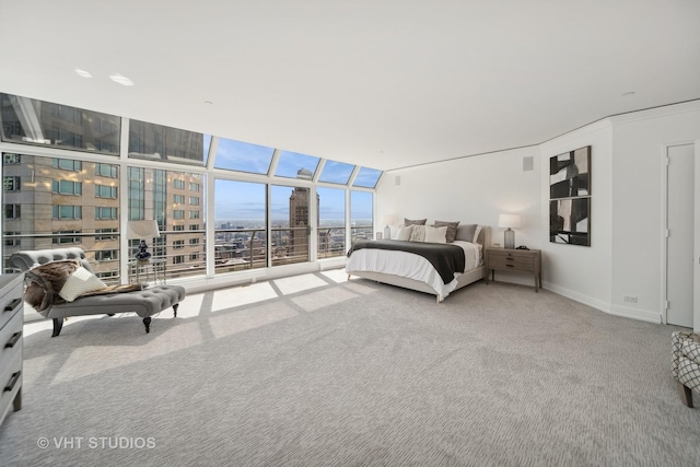 950 N Michigan Ave Unit 4904, Chicago, IL 60611 - bedroom featuring carpet flooring and floor to ceiling windows