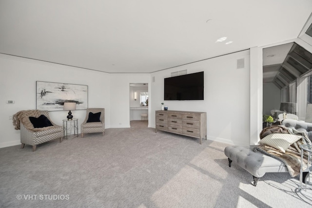 950 N Michigan Ave Unit 4904, Chicago, IL 60611 - carpeted living area with baseboards
