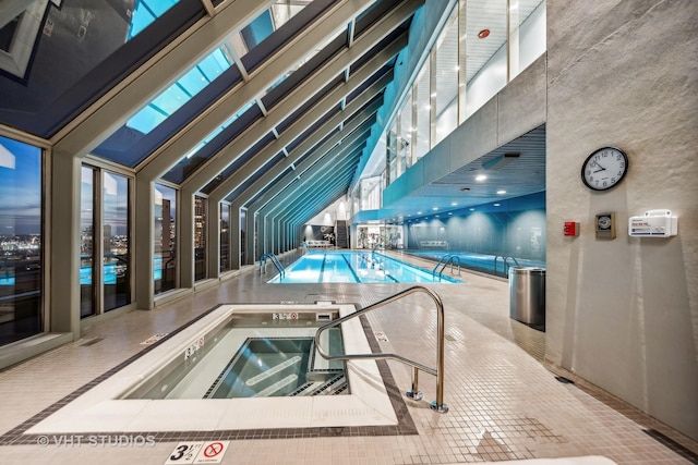 950 N Michigan Ave Unit 4904, Chicago, IL 60611 - indoor pool with an in-ground hot tub