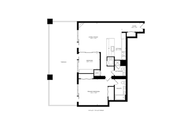 920 W Madison St Unit F8, Chicago, IL 60607 - view of room layout
