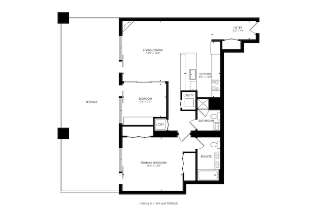 920 W Madison St Unit F8, Chicago, IL 60607 - view of home floor plan