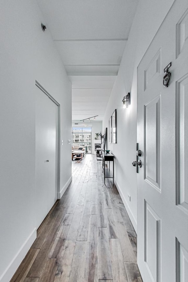 920 W Madison St Unit F8, Chicago, IL 60607 - hall with wood finished floors and baseboards