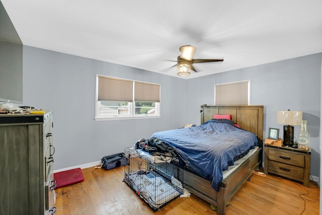 521 Michael Ave, Crete, IL 60417 - bedroom with light wood-type flooring and a ceiling fan