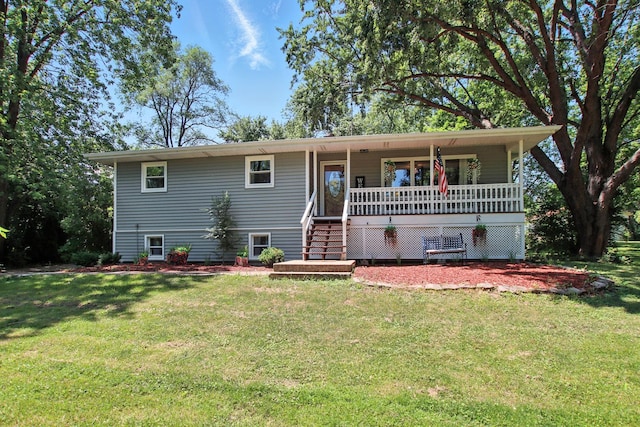 40474 N Glendale Ave, Beach Park, IL 60099 - ranch-style home featuring a porch and a front yard