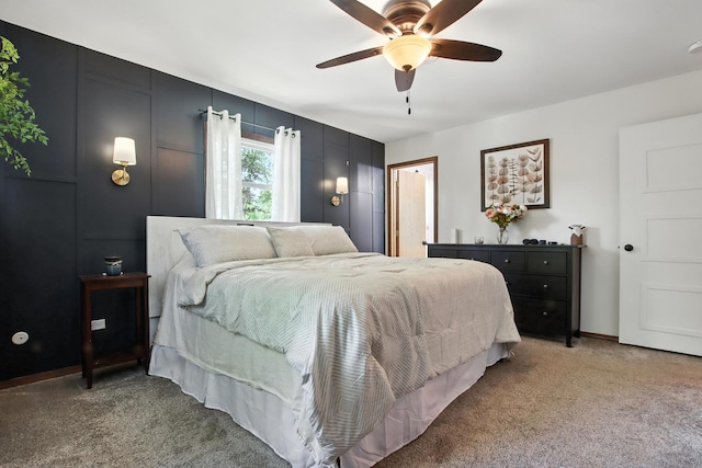 40474 N Glendale Ave, Beach Park, IL 60099 - carpeted bedroom with ceiling fan and baseboards