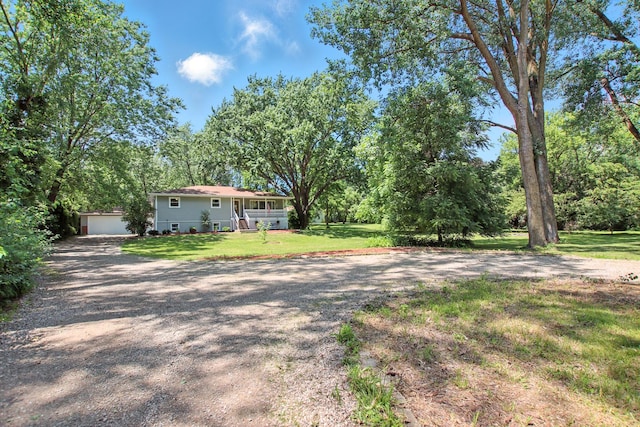 40474 N Glendale Ave, Beach Park, IL 60099 - view of front of property with driveway and a front lawn