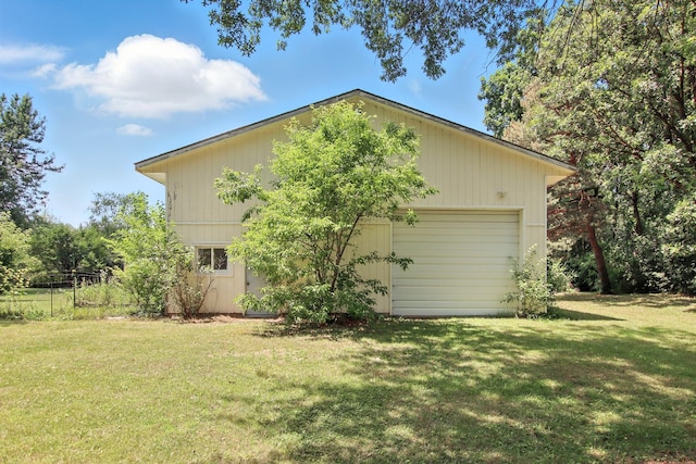 40474 N Glendale Ave, Beach Park, IL 60099 - view of side of home with a yard, a detached garage, and an outbuilding
