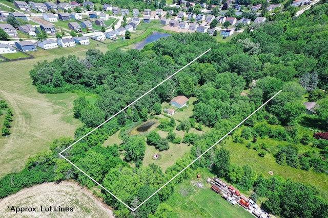 40474 N Glendale Ave, Beach Park, IL 60099 - aerial view of property's location featuring property parcel outlined