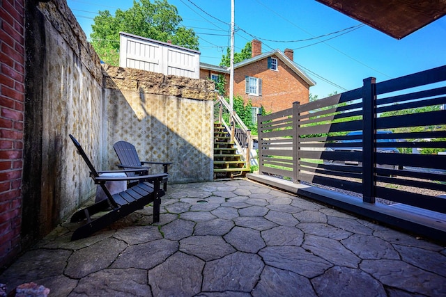 314 Elk St, Galena, IL 61036 - view of patio with stairway