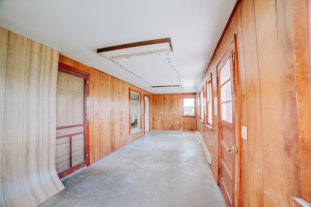 2371 N 3100 E Rd, Donovan, IL 60931 - unfurnished room with wooden walls and concrete flooring