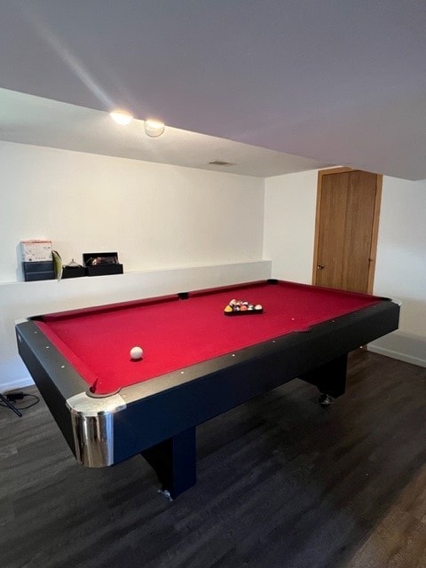 4525 Jefferson Dr, Richton Park, IL 60471 - game room featuring wood finished floors and billiards table