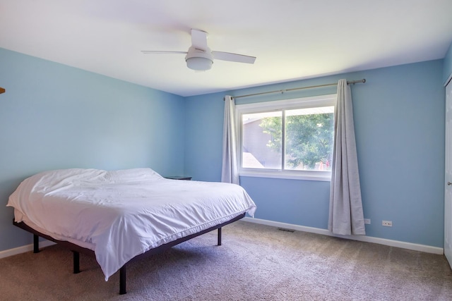 1150 Attleboro Ct, Schaumburg, IL 60193 - bedroom featuring carpet flooring and a ceiling fan