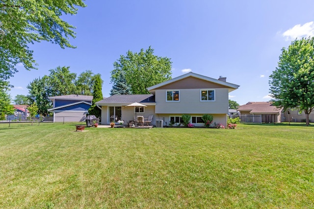 1150 Attleboro Ct, Schaumburg, IL 60193 - rear view of property with a fenced backyard and a patio area