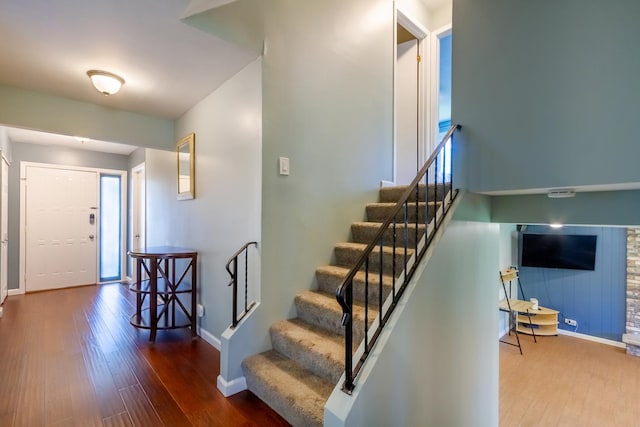 1150 Attleboro Ct, Schaumburg, IL 60193 - entrance foyer featuring wood finished floors and stairway