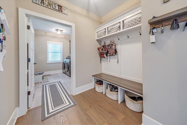 1504 Jacobs Blvd, Champaign, IL 61822 - mudroom with washer and dryer and wood finished floors