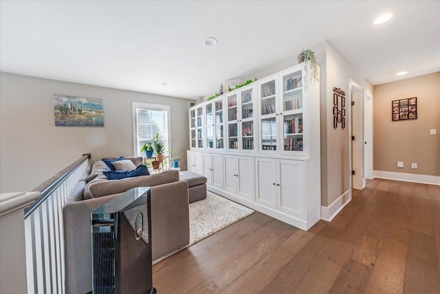 1504 Jacobs Blvd, Champaign, IL 61822 - living area featuring hardwood / wood-style floors and recessed lighting