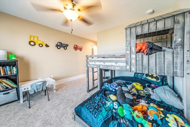 1504 Jacobs Blvd, Champaign, IL 61822 - carpeted bedroom with baseboards and ceiling fan