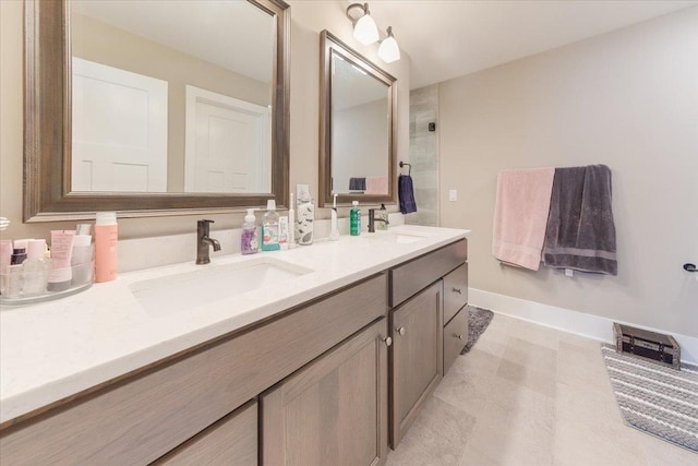 1504 Jacobs Blvd, Champaign, IL 61822 - full bathroom with double vanity and tiled shower
