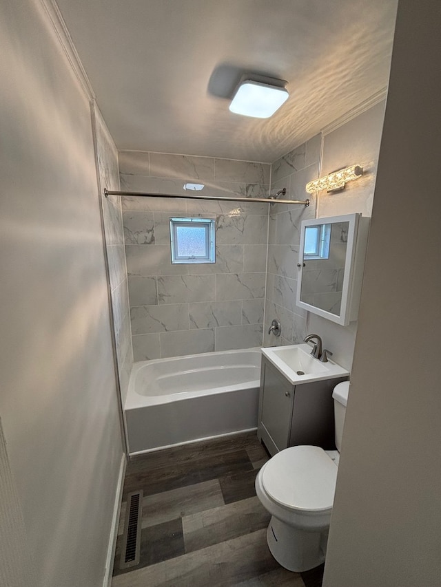 14248 Avalon Ave, Dolton, IL 60419 - full bath with  shower combination, wood finished floors, and vanity